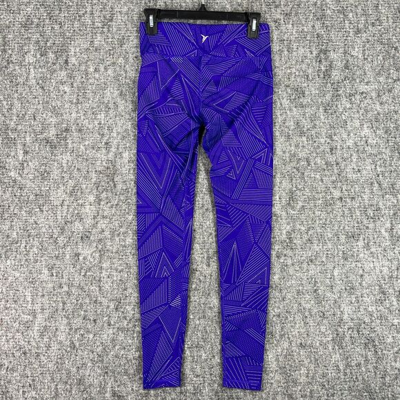 Old‎ Navy Pants Womens Small Purple Polka Dots Elastic Waist Activewear Vietnam - Picture 1 of 9